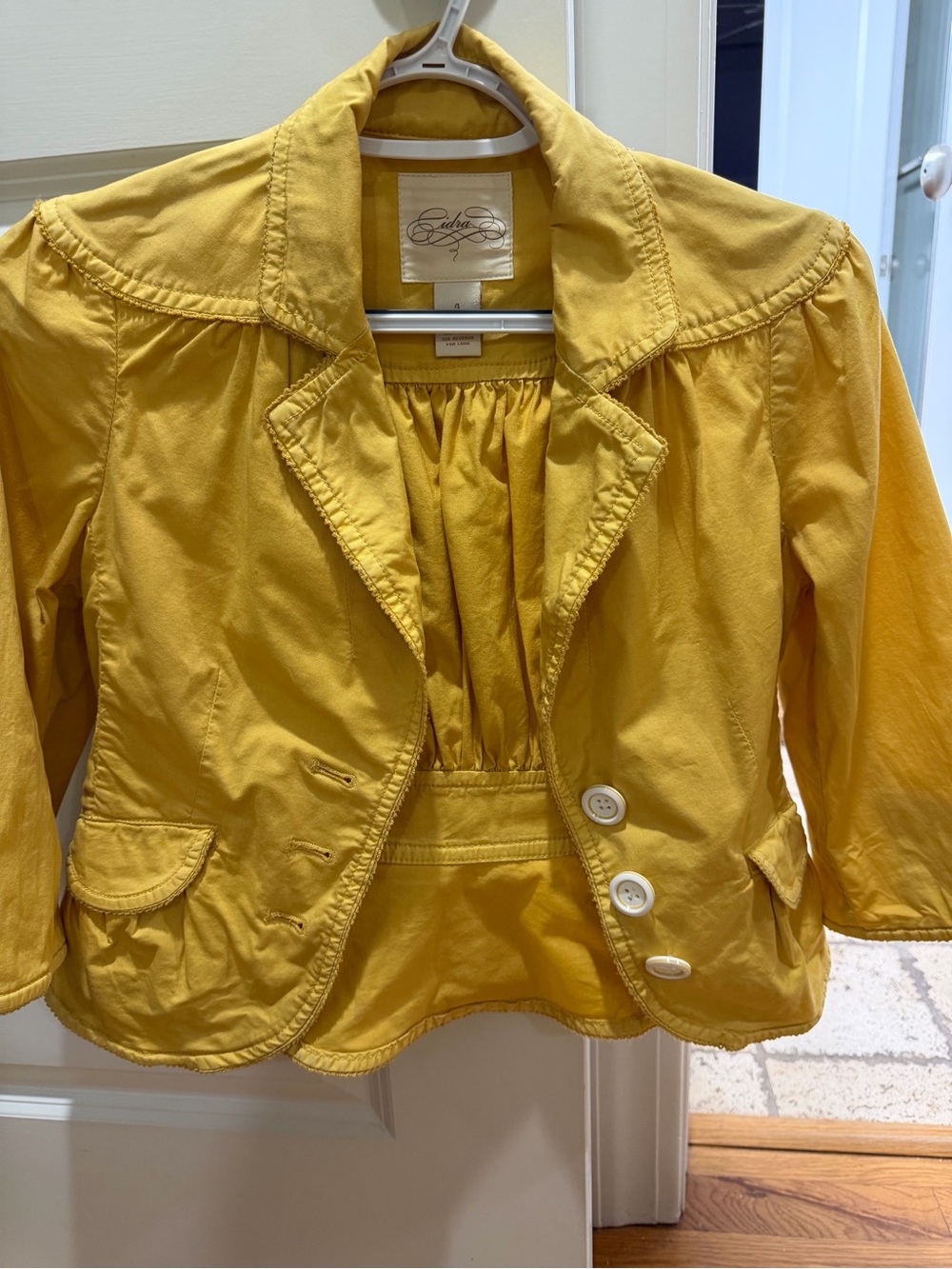 Yellow Women's Tailored Blazer Jacket